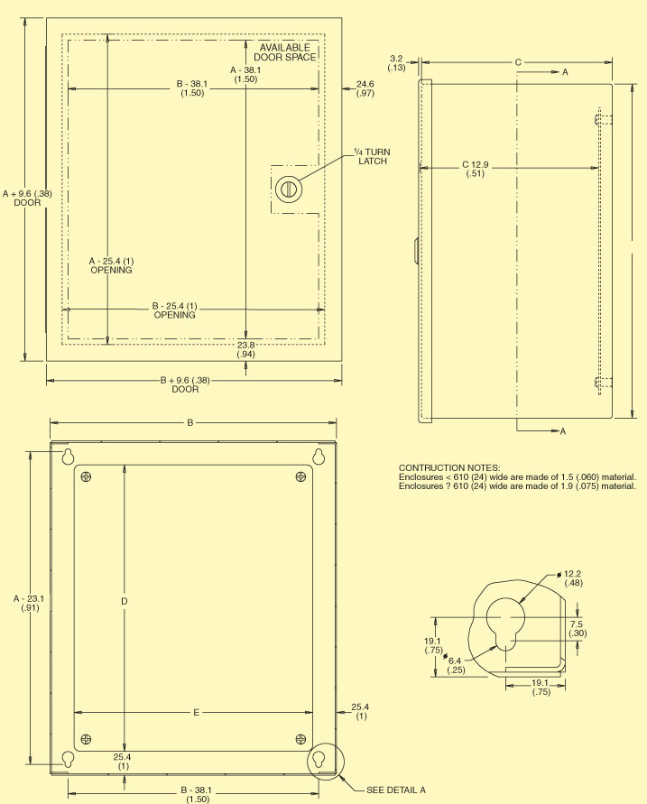 SCE_LP Series Dimensions Diagram